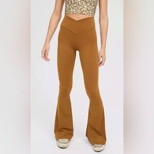 Aerie Brown Flare Leggings NWOT
